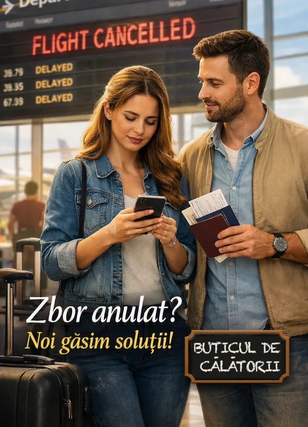 Zbor întârziat sau anulat? Ce drepturi ai și cum le ceri